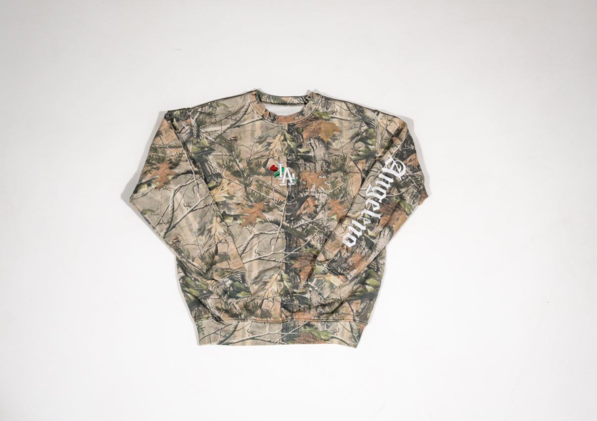 Angeleno Camo Crewneck
